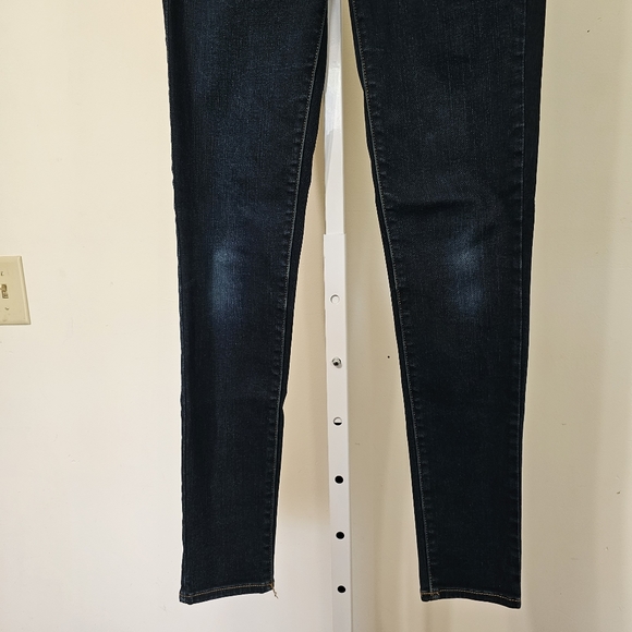 American Eagle Super Stretch Dark Wash Skinny Jegging Size 6 Long - Picture 3 of 9